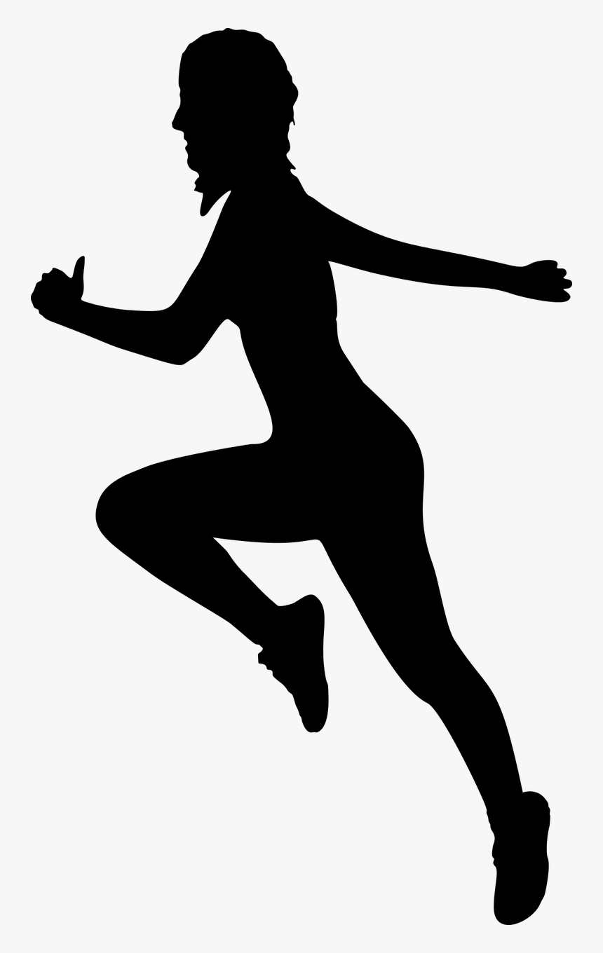Woman Exercising Silhouette Png, Transparent Png