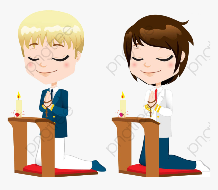 A Man Kneeling In Prayer - Meninos De Comunhao, HD Png Download