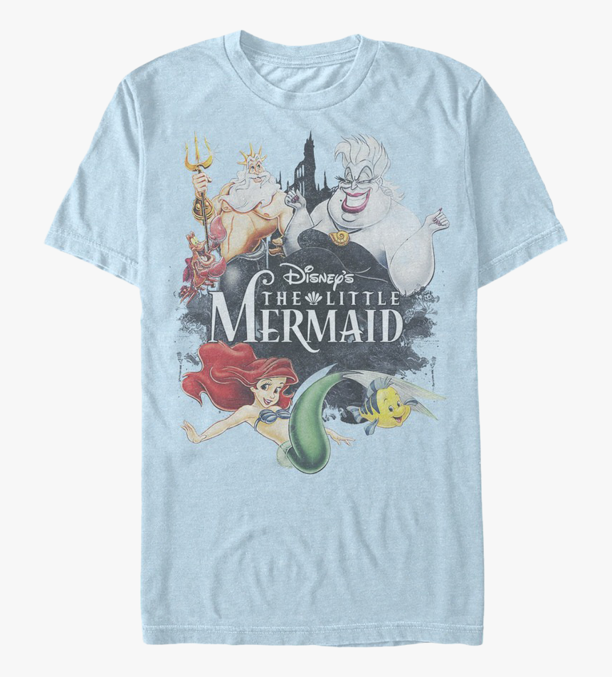 Little Mermaid T-shirt - T Shirt The Little Mermaid, HD Png Download