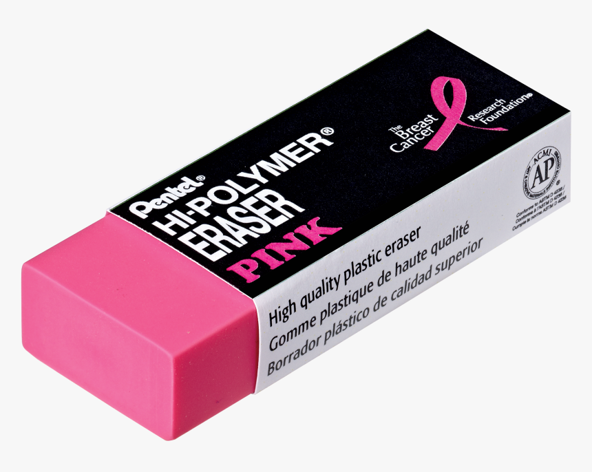 Eraser Png Image - Black And Pink Eraser, Transparent Png