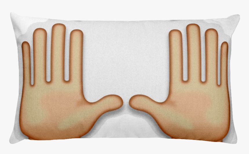 Emoji Bed Pillow - Emoji Mãos Para O Alto, HD Png Download