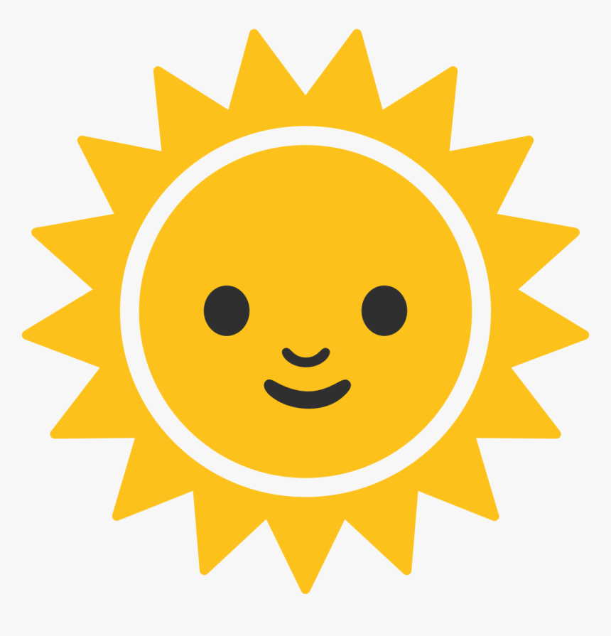 Android Sun Emoji, HD Png Download , Transparent Png Image PNGitem