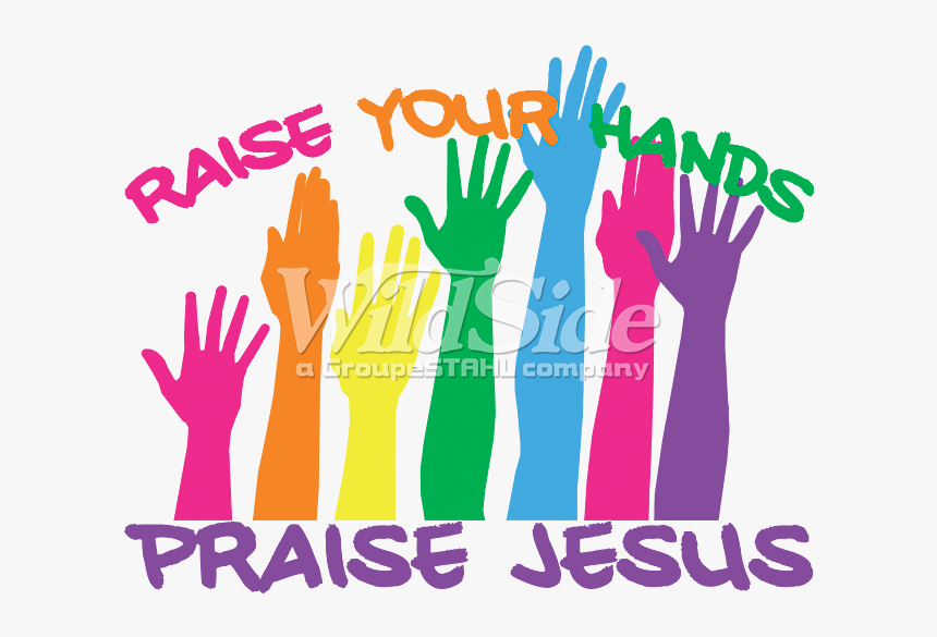 Raise Your Hands Praise Jesus - Illustration, HD Png Download