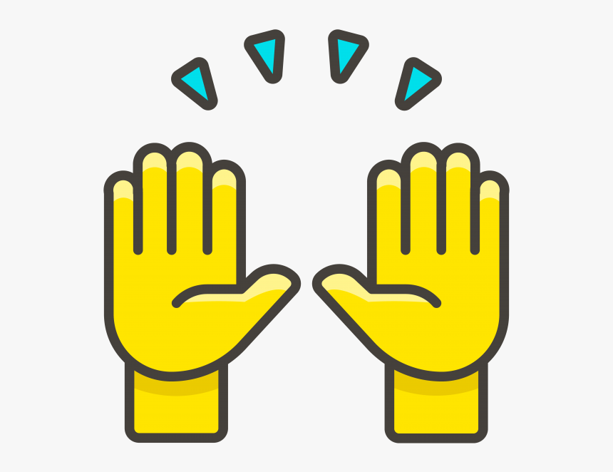 Transparent Football Emoji Png - Raising Hands Emoji Vector, Png Download