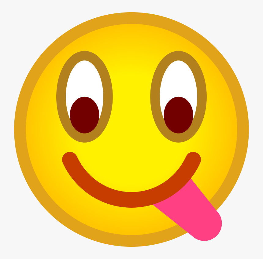 Emoticon Smiley Tongue Clip Art - Green Smiley With Tongue, HD Png Download