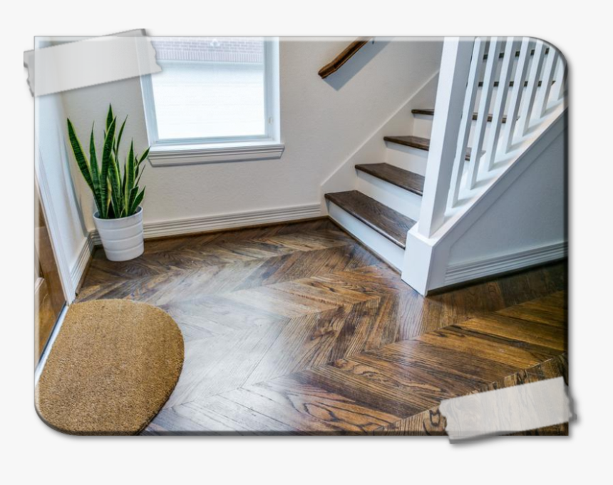 Transparent Hardwood Floor Png - Chevron Wood Floor, Png Download