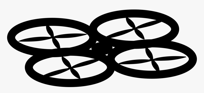 Transparent Quadcopter Clipart - Dron Clipart, HD Png Download