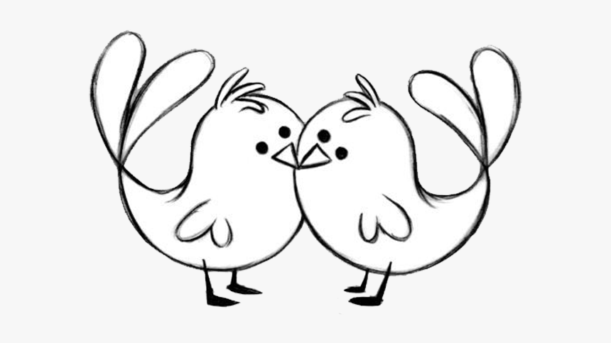 Bird Drawing Png Transparent Images - Illustration, Png Download