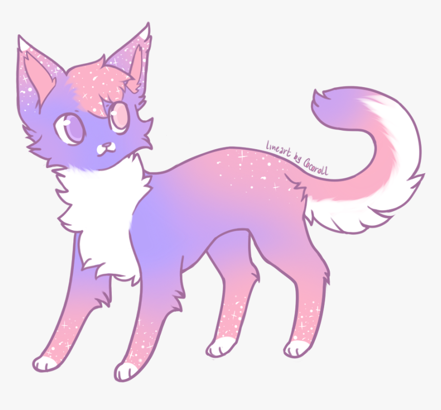 Ga Pastel Kitty Design - Cat Anime Maine Coon, HD Png Download