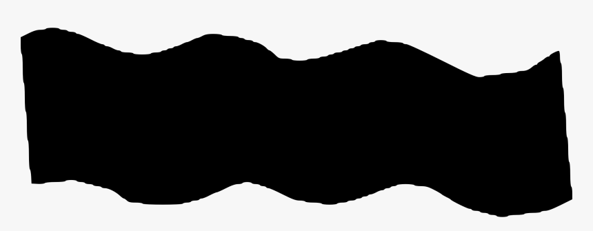 Transparent Beach Scene Clipart Black And White - Wave Silhouette Cartoon, HD Png Download