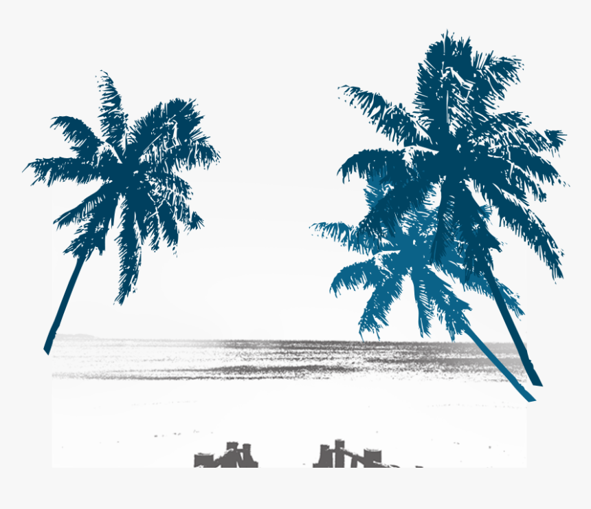 Palm Trees Background Design Png, Transparent Png
