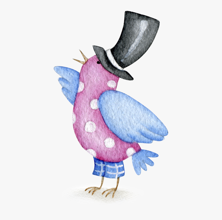 Birds, Birds, Drawing, Png, Color Donald Duck, Rooster, - Happy Birthday Butterfly Png, Transparent Png