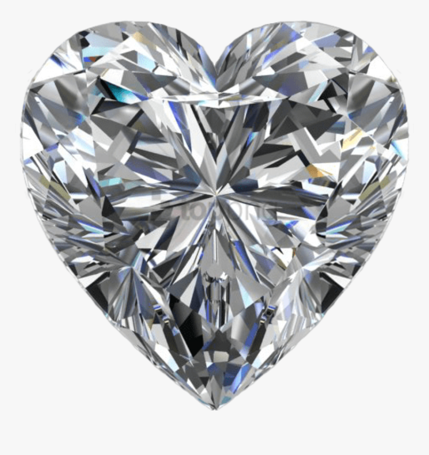 Transparent Diamon Png - Heart Shaped Diamond Png, Png Download