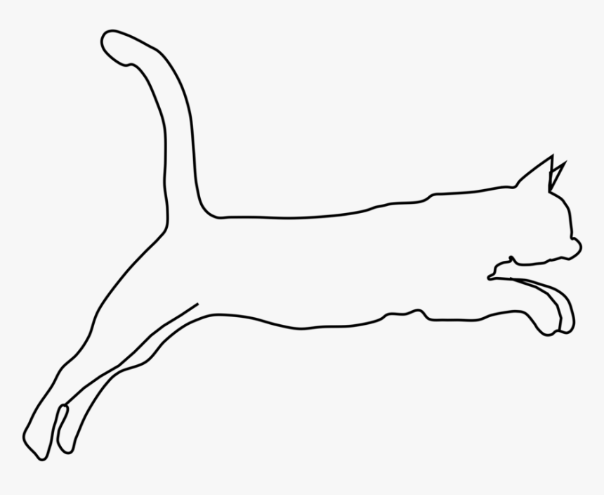 Transparent Tiger Silhouette Png - Cute Cats And Dogs Drawings Simpol, Png Download