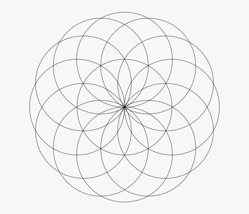 Line Art,angle,symmetry - Hegel Circle Of Circles, HD Png Download