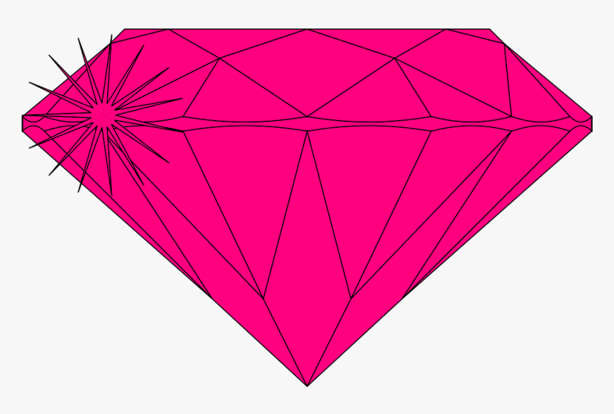 Symmetry - Clipart Diamond Pink, HD Png Download