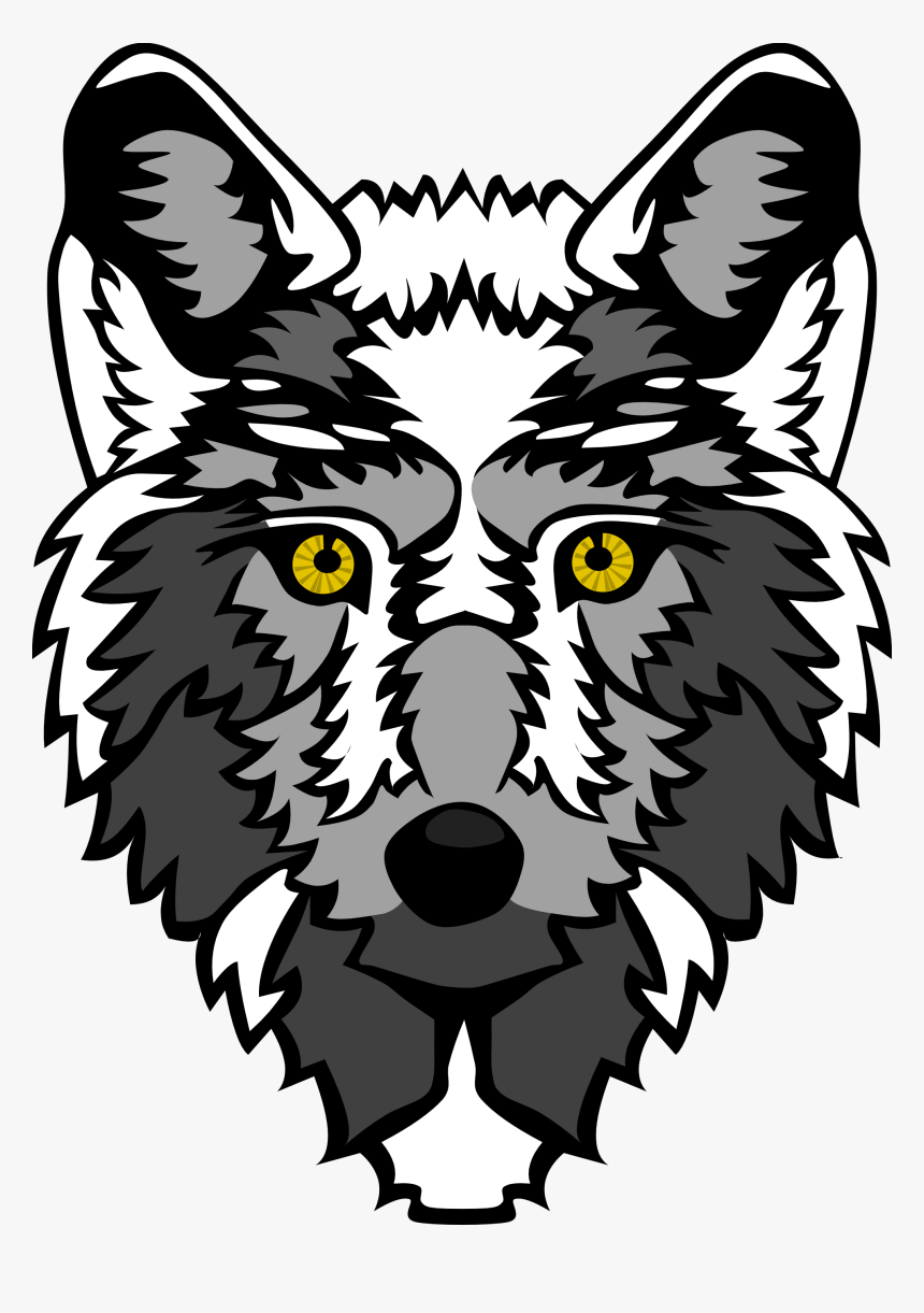 Wolf Vector Art - Wolf Head Vector Png, Transparent Png