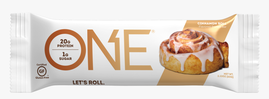 One Bars Cinnamon Roll Protein Bar - One Protein Bar Cinnamon Roll, HD Png Download