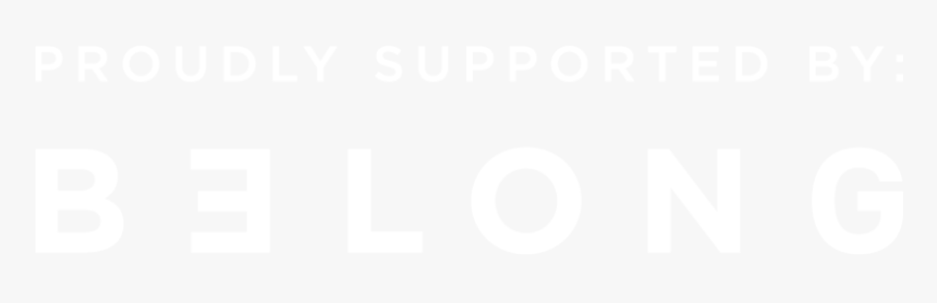 Belong Sponsorship Logo White On Transparent - White Heart Rate Png, Png Download