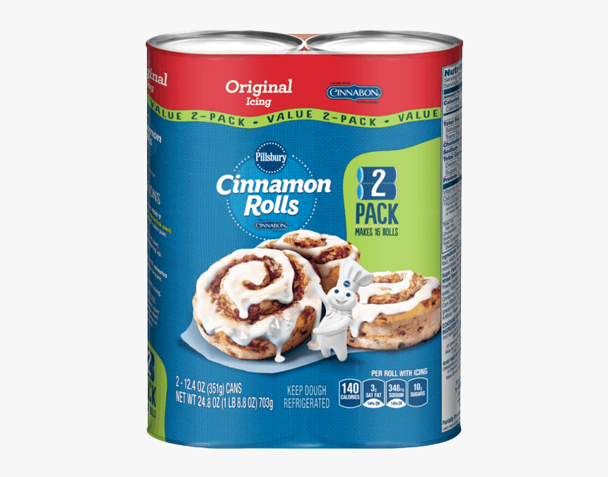 Pillsbury Cinnamon Rolls 2 Pack, HD Png Download