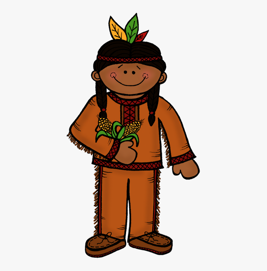 Native American Thanksgiving Clipart Kid - Native American Clipart, HD Png Download