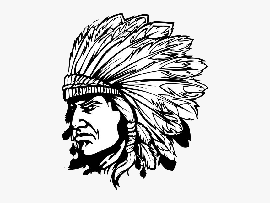 Clip Art Png Image Purepng Free - Indian Chief Clipart Black And White, Transparent Png
