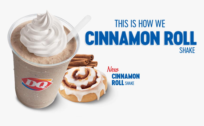 This Is How We Cinnamon Roll Shake - Dairy Queen Cinnamon Roll Shake, HD Png Download