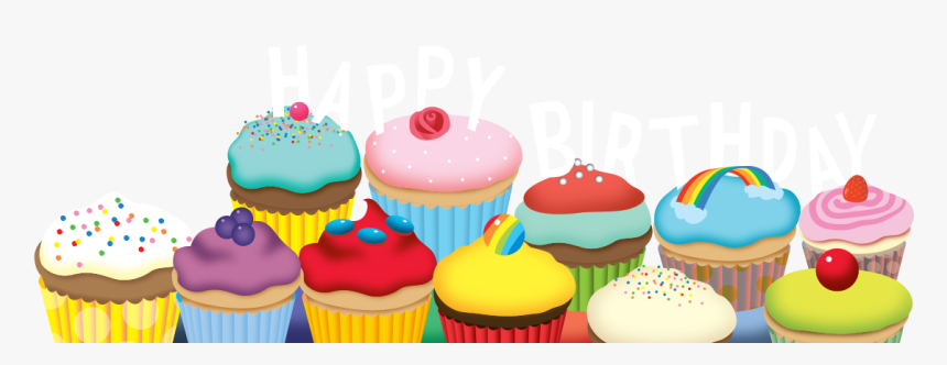 Cupcake Petit Four Muffin Cake Decorating Buttercream - Birthday Cup Cakes Png, Transparent Png