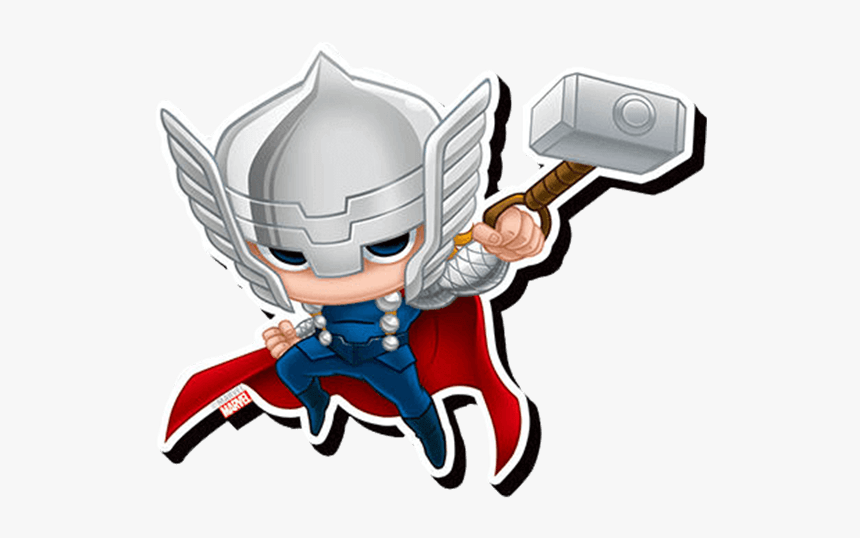 Captain Chimichanga America Thor Loki Black Iron Clipart - Super Heroes Marvel Chibis, HD Png Download