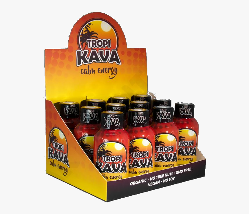 Tropikava Calm Energy Kava 12 Pack X 2 Oz Bottles 
 - 5-hour Energy, HD Png Download