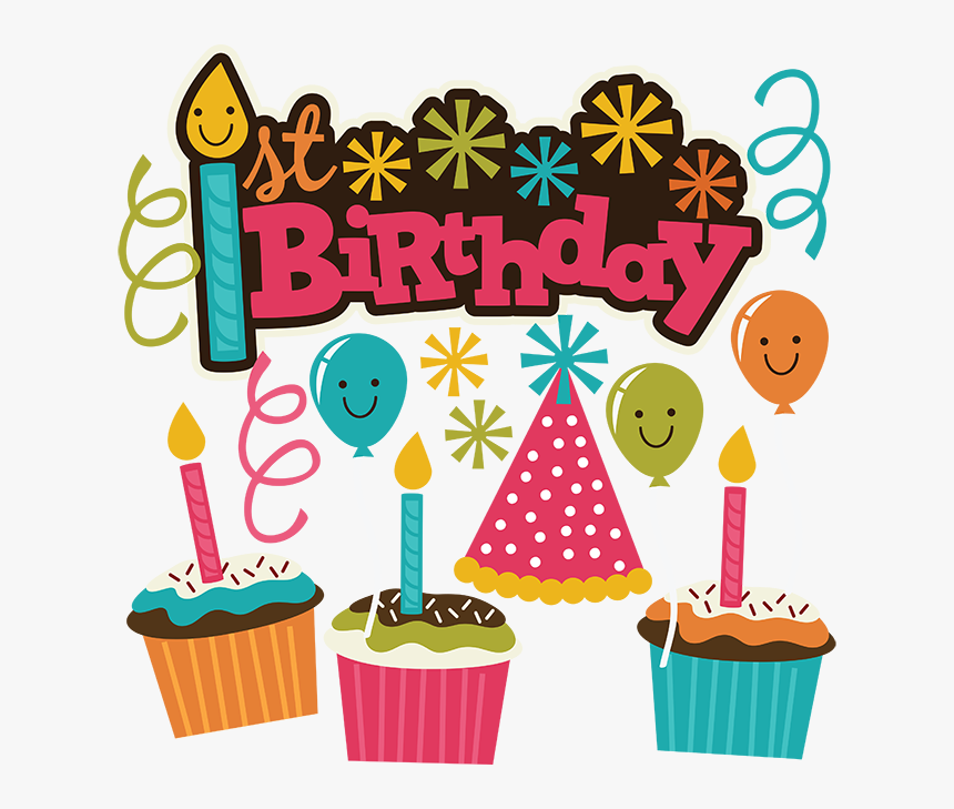 Svg Download Transparent Cupcake First Birthday - Baby First Birthday Png, Png Download