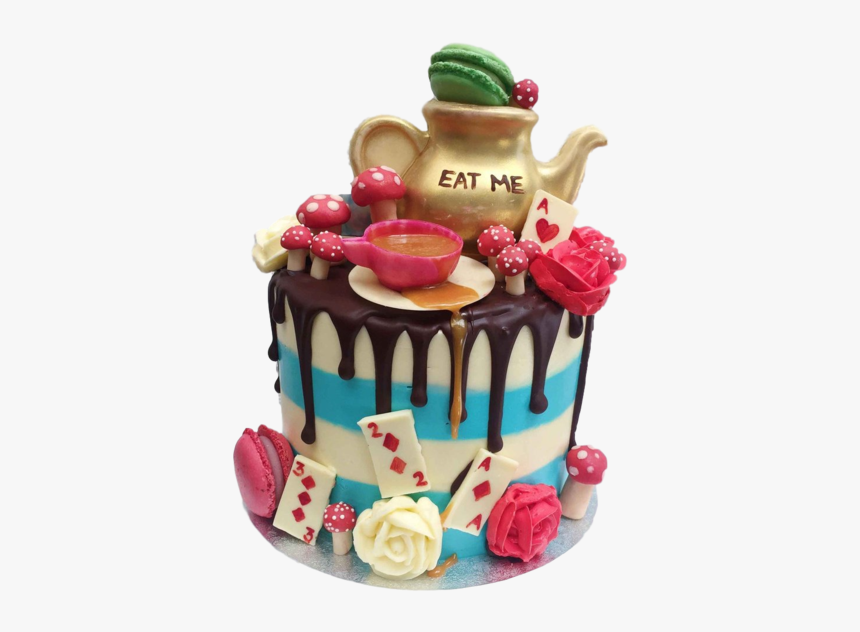 Alice In Wonderland Cake - Alice Through The Looking Glass Cake, HD Png Download