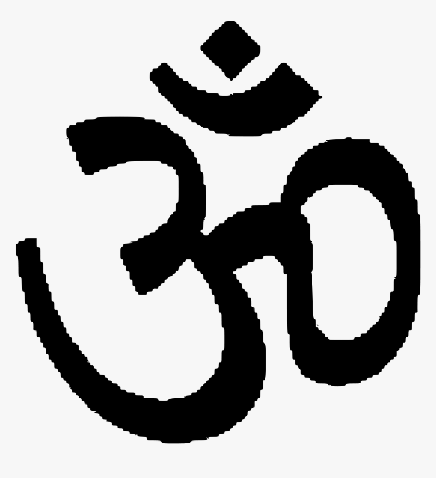 Om Symbol Hinduism Vishnu Drawing - 5 Main Religions Symbols, HD Png Download
