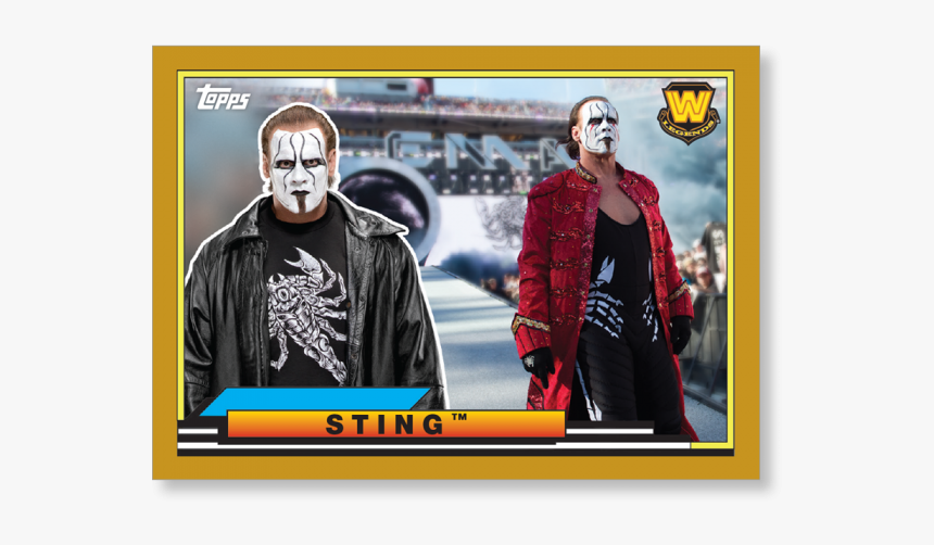 2018 Topps Wwe Heritage Sting Big Legends Gold Ed - Poster, HD Png Download