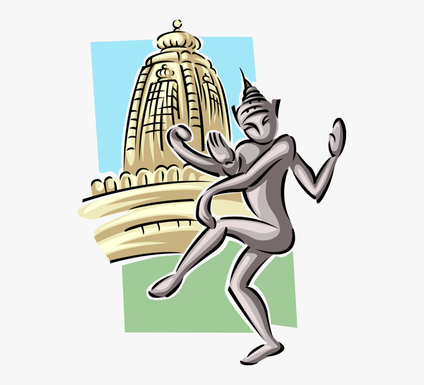 Vector Illustration Of Hindu Religion Dancing Shiva - Illustration, HD Png Download