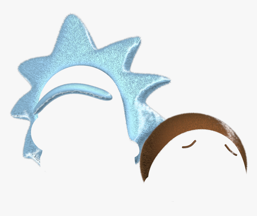 Rick And Morty S Heads Pop Out Of A Portal Looking - Shark, HD Png Download