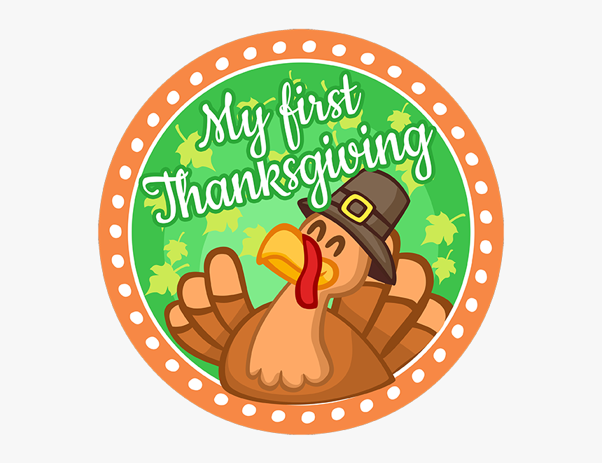 My First Thanksgiving - Circle American Flag Png, Transparent Png