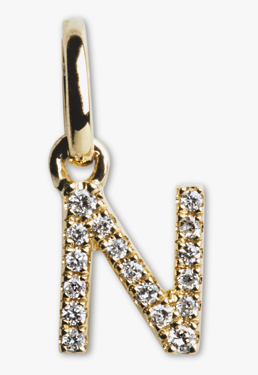 Letter Pendant With Diamonds 
 Title Letter Pendant - Body Jewelry, HD Png Download