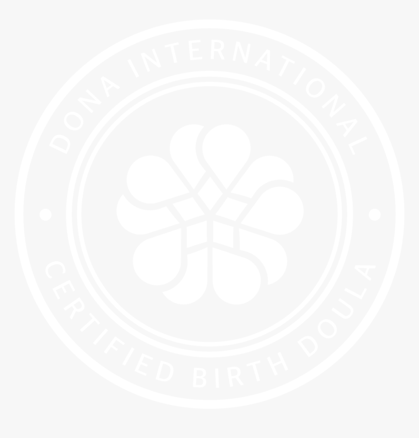 Certified Birth Doula Circle White 300dpi - White Heart Rate Png, Transparent Png