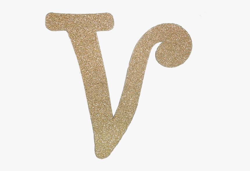 Gold Diamond Letter V, HD Png Download