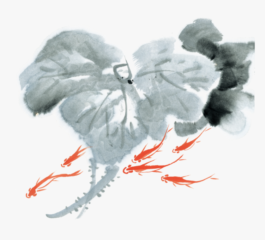 Transparent Lotus Leaf Png - 中国 风 背景, Png Download