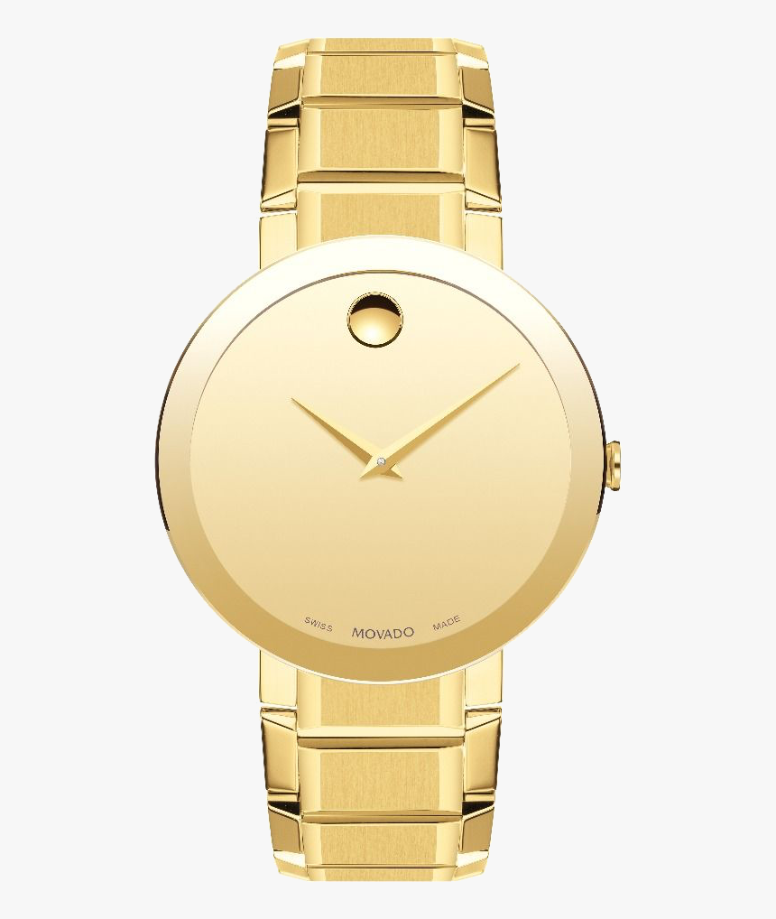 Movado Men S Swiss Sapphire Gold-tone Pvd Stainless - Vacheron Constantin Chronometre Royal Price, HD Png Download