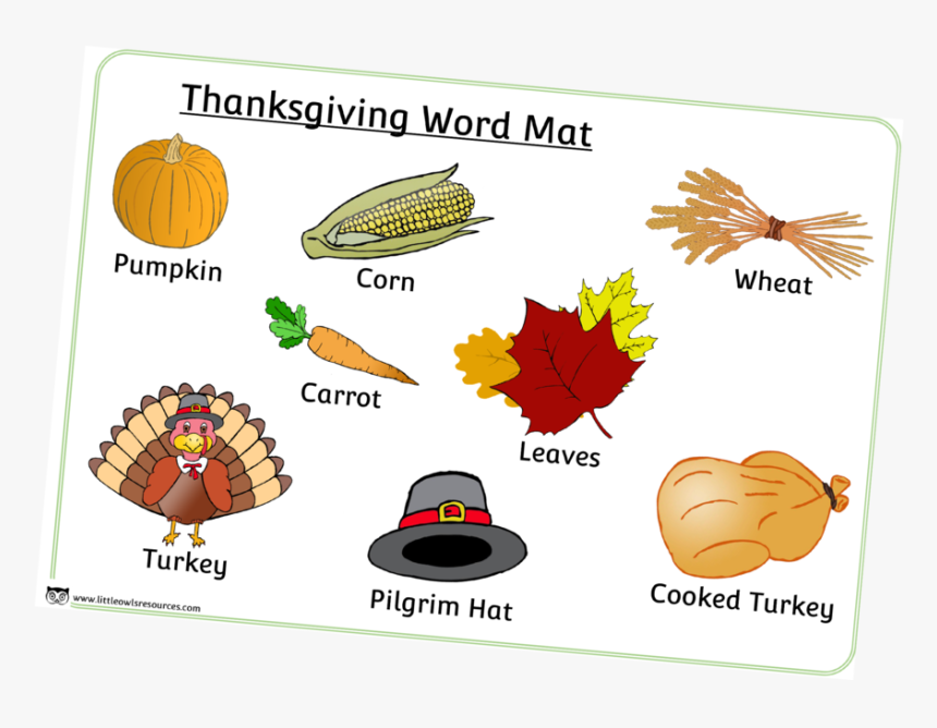 Thanksgiving Word Matcover, HD Png Download