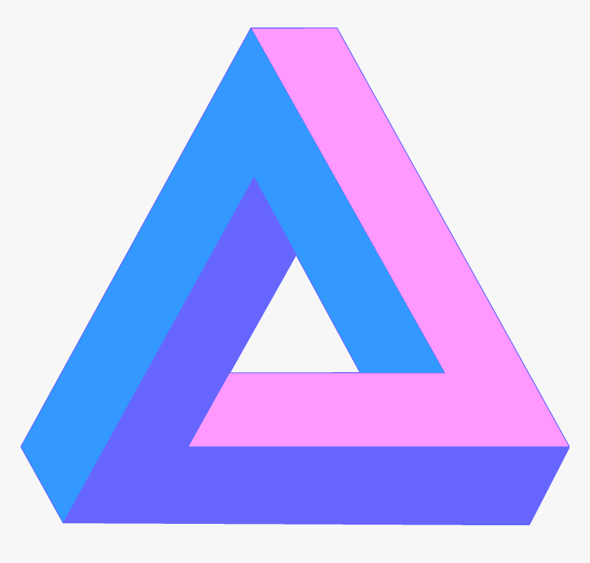 Transparent Blue Tumblr Png - Triangle, Png Download