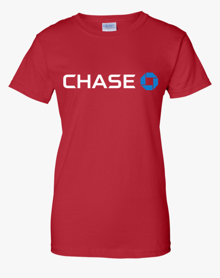 Chase Bank Gildan Ladies - Girls Red Tee Shirts Clipart, HD Png Download