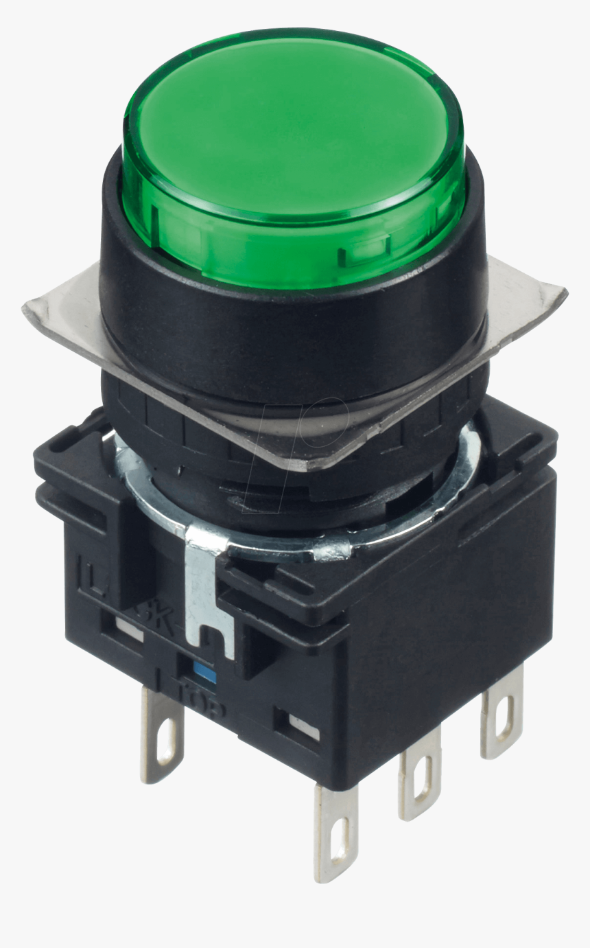 Lb16mm, Pb, Round, Mtr, Lense, 24v Ac/dc, Gn - Switch, HD Png Download