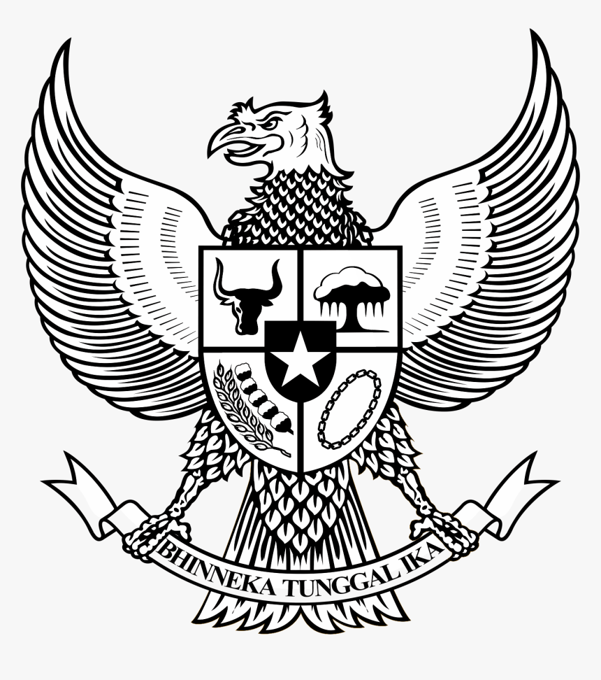 Pancasila Hitam Putih Png, Transparent Png , Transparent Png Image