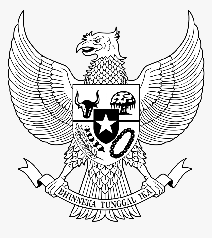Coat Of Arms Indonesia, HD Png Download
