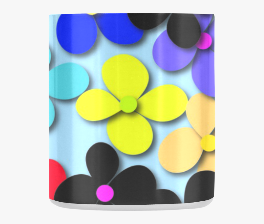 Hippie Trippy Love Peace Flowers Classic Insulated - Circle, HD Png Download