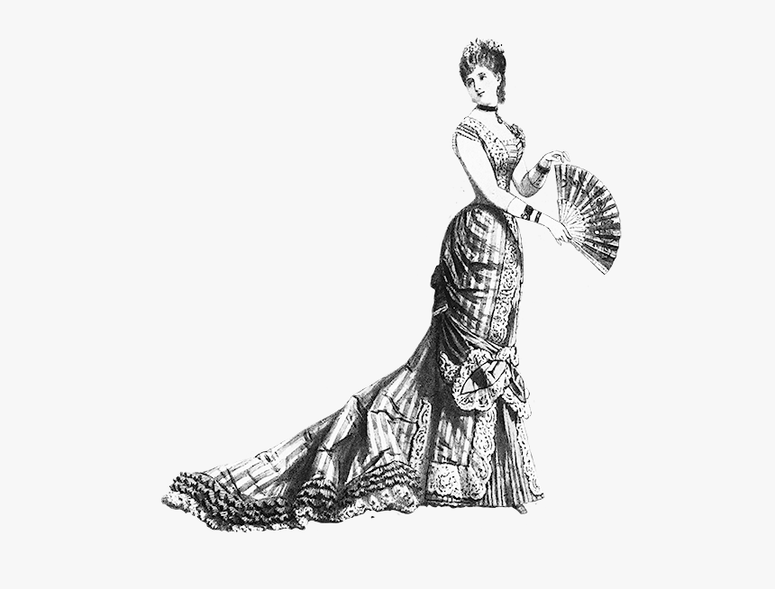 Woman Victorian Era Dress Regency Era Evening Gown - Women Victorian Era Png, Transparent Png